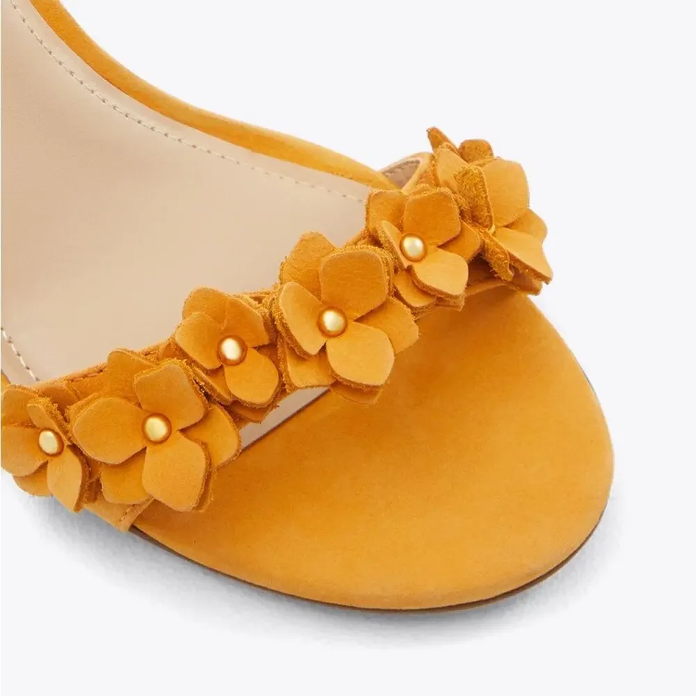 Draper James Floral Heeled Sandals - Alice Size 8 New